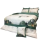 Đông Nam gió 60 Ai Cập satin bông thêu chuối xanh lá gia đình bốn Niệc giường bông bốn mùa đoạn - Bộ đồ giường bốn mảnh