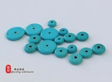 Бирюзовые синтезированные счеты, бусины, прокладка, четки из круглых бусин с аксессуарами, 6-20мм
