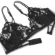 Cô gái làm đẹp nhà ở châu Âu và châu Mỹ bralette không thép vòng ngực gợi cảm siêu mỏng không có bọt biển hình tam giác ren đồ lót