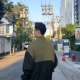 Mr. Fang inch 2018 mùa thu mới cho bé trai phiên bản Hàn Quốc của áo khoác màu tương phản lỏng lẻo