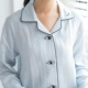 Bộ đồ ngủ mùa xuân và mùa thu cho phụ nữ dài tay bằng vải cotton hai lớp