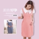 Váy bà bầu cotton mùa hè váy bà bầu hàn quốc váy bầu mùa hè váy bà bầu ngắn tay váy dài giữa đầu - Áo thai sản