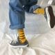 Hàn Quốc ulzzang phong cách Harajuku CHIC sọc đen trắng đơn giản ba thanh trong ống retro dài vớ cotton nam và nữ vớ