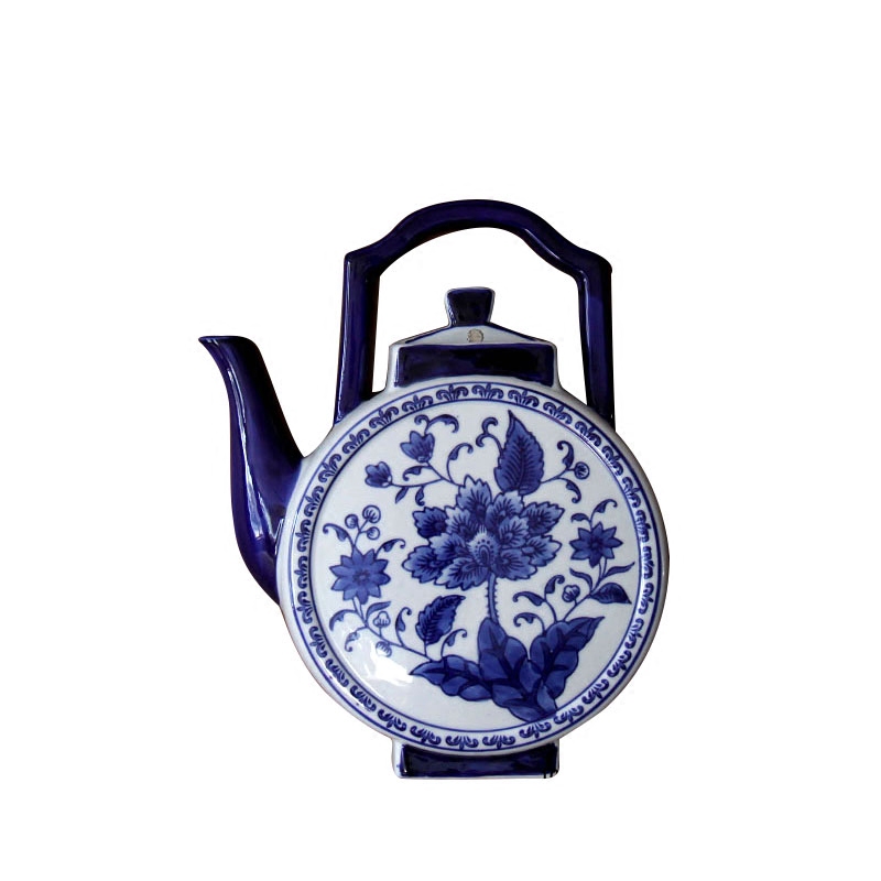 Jingdezhen blue and white porcelain ceramic flower hanging wall act the role ofing household decorative furnishing articles ceramic wall hanging butterfly