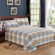 Tấm vải cotton thô một mảnh 100% cotton dày ba mảnh đơn sinh viên đôi 1.51.82.0m giường mùa đông ga giường đẹp sang trọng Khăn trải giường