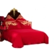 Trường hợp bằng vải cotton mùa thu đỏ lớn thêu khăn trải giường đôi vợ chồng tờ mà không gối - Khăn trải giường khăn trải giường Khăn trải giường