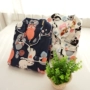 Bộ đồ ngủ nữ Cotton mùa xuân và mùa thu Áo len Hàn Quốc Tươi ngọt Phim hoạt hình dài tay Quần mặc Bộ đồ cotton tại nhà đồ bộ