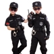 Trẻ em cảnh sát đặc biệt quần áo đồng phục nhỏ trang phục mẫu giáo mèo đen cảnh sát trưởng phù hợp với nam và nữ cảnh sát hiệu suất quần áo đồ bé gái Trang phục