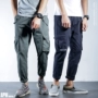 Quần nam Tide thương hiệu quần thẳng nam giản dị Quần nhiều túi Yu Wenle Quần teen hoang dã jogger nam