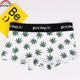 JOOMUU Cô Lest đẹp trai t cotton boxer tóm tắt trung tính rộng vành lá phong phim hoạt hình kích thước lớn thể thao tóm tắt quần lót nguyệt san Giống cái