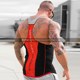 Fitness vest men's sports I-shaped hurdles bodybuilding training clothes sleeveless vest top elastic quick-drying