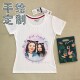 New T-shirt customized hand-painted graffiti avatar pure cotton clothes men and women portrait Q version couple clothes ເສື້ອຜ້າພໍ່ແມ່ເດັກນ້ອຍຂອງຂວັນ