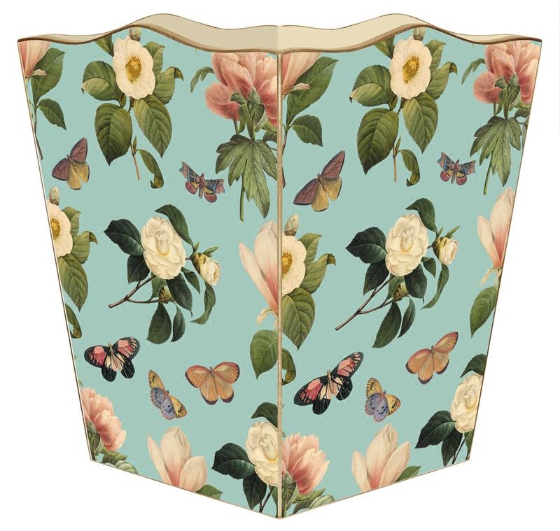 New York Lower City Park USA Made Fun Garden wavy edge wooded handbin paper towel box 