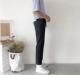 Mùa xuân và mùa hè chín điểm quần âu thẳng phù hợp với quần phiên bản Hàn Quốc của xu hướng rắn màu trẻ trung hoang dã quần mỏng nam quần tây Suit phù hợp