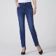 Mùa xuân hè mới quần mẹ trung niên quần jeans trung niên thời trang chín điểm XL cộng với quần cạp cao cạp cao