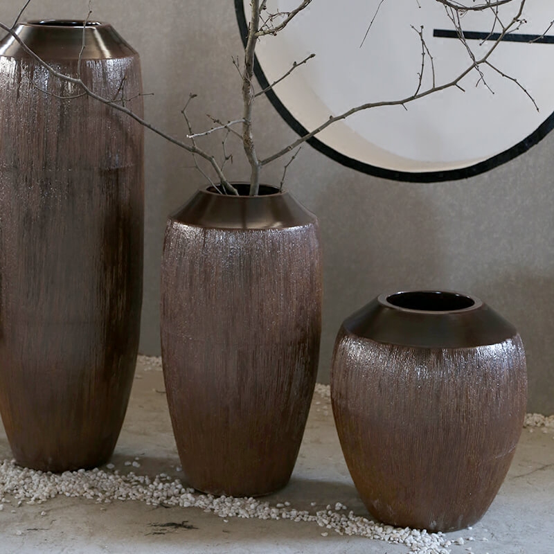 Retro nostalgia pottery decorative amphora landing jingdezhen ceramic furnishing articles manually flower receptacle villa large vase
