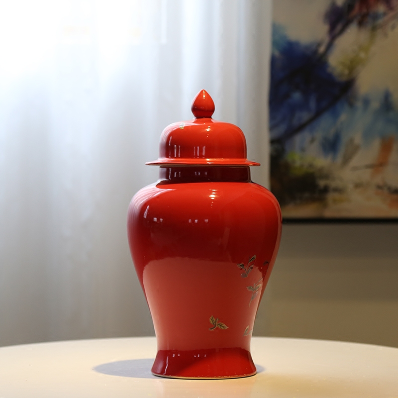 Modern new Chinese style wedding decoration flower implement ceramic vase furnishing articles, the sitting room porch piggy bank tea as cans accessories