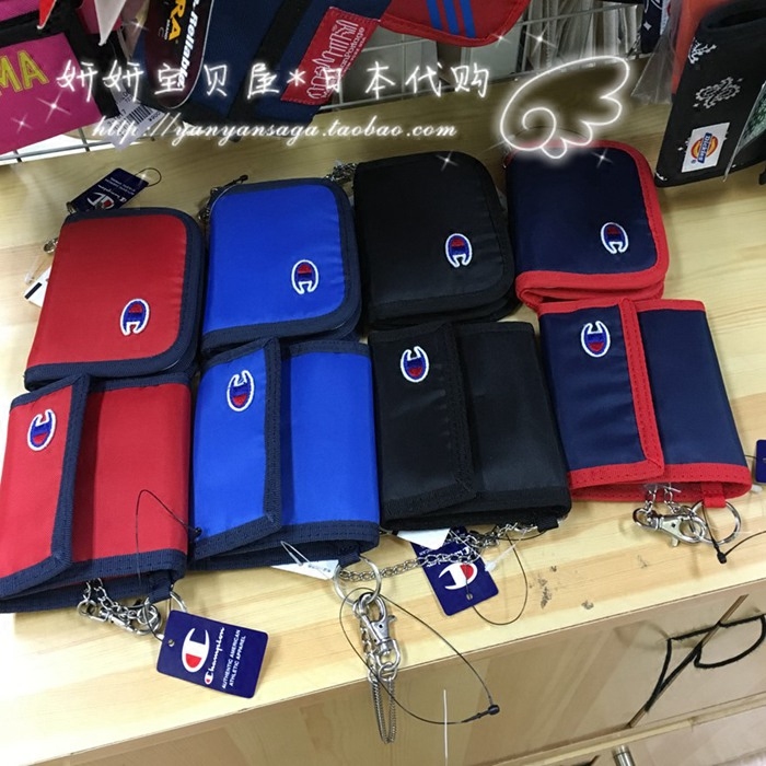 Spot Japan Champion Champion personality trend Leisure Long version Short-style laced wallet Zero wallet