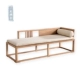 Nguyên Đán Zen rắn sofa gỗ kết hợp chaise nội thất phòng mô hình tùy chỉnh nội thất Dương giường ngay - Ghế sô pha mẫu sofa gỗ đẹp Ghế sô pha