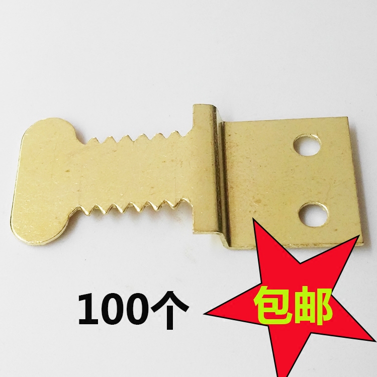 Decorative painting meter box fishbone hook double-sided sawtooth hanging seamless wall regardless of the left and right dark hanging 100