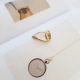 Trang sức Nhật Bản và Hàn Quốc hình học đơn giản hình trái tim rhinestone dễ thương hoang dã cá tính nam và nữ nhẫn nhẫn đặt Nhẫn