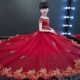 Trẻ em ăn mặc công chúa váy cô gái piano chủ trailing váy cưới sinh nhật buổi tối mẫu váy catwalk