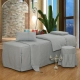 Simple bông denim trị bông bedspread thẩm mỹ viện massage dầu gội đầu giường đơn vị giường đặc biệt của mặt hàng xa xỉ - Trang bị tấm khăn trắng trải giường spa Trang bị tấm