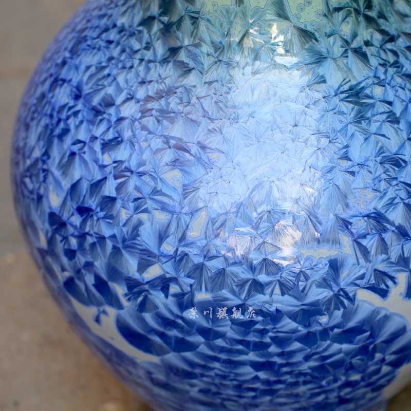 Jingdezhen crystalline glaze up landing big gourd bottle of feng shui furnishing articles furnishing articles home craft adornment porcelain