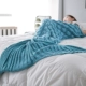 INS vẻ đẹp mới trong giải trí sofa chăn ngủ trưa chăn cá tai cá đuôi máy lạnh chăn mền chăn đan - Ném / Chăn
