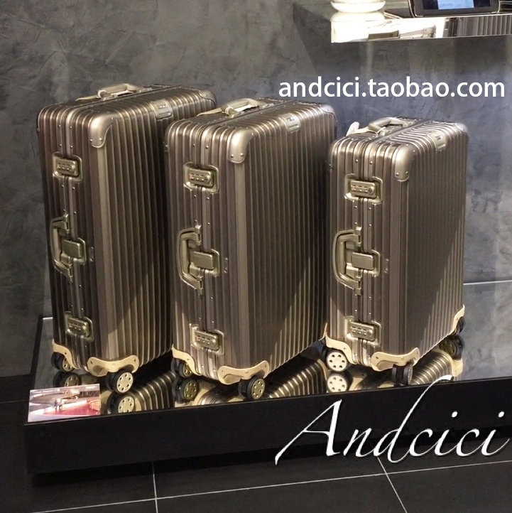 Daily Mervah RIMOWA suitcase German special cabinet topas titanium titanium alloy pull-lever box universal wheel