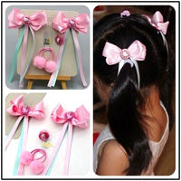 Phụ kiện tóc trẻ em Hàn Quốc nơ streamer kẹp tóc công chúa siêu tiên nữ hoàng băng tuyết Sophia lợn bờm tóc nam