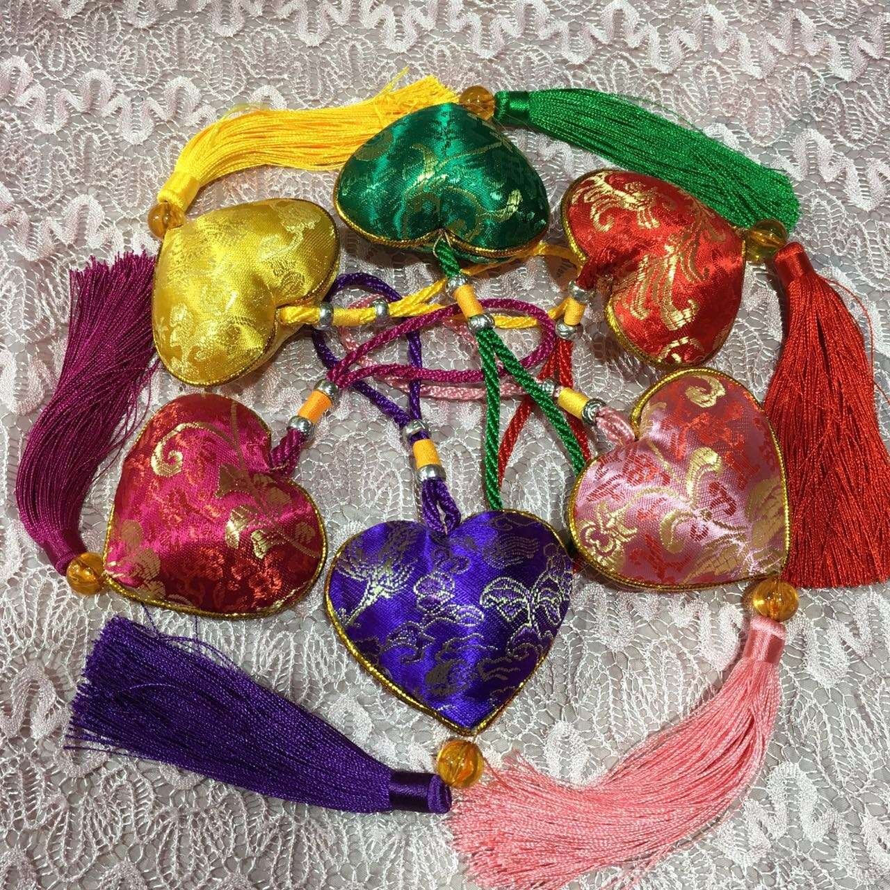 Chinese style gift fragrance fragrance brocade heart - shaped hanging piece peach - heart hanging special price