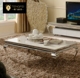 Jane châu Âu thép không gỉ đá cẩm thạch bàn cà phê căn hộ nhỏ vàng hình vuông sofa phòng khách một số đồ nội thất thiết kế - Bàn trà mẫu bàn trà đẹp Bàn trà
