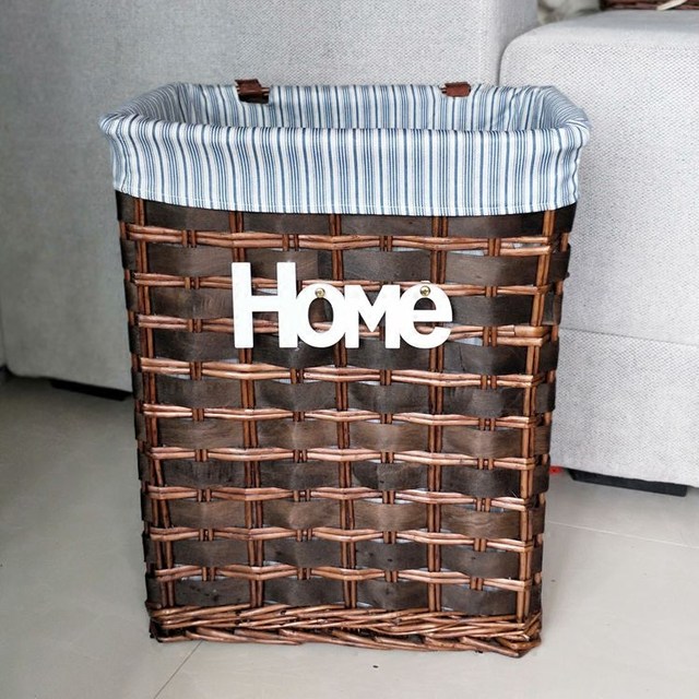 2018 new product dirty clothing basket rattan covered storage box large-sized dirty clothing basket dirty clothing storage basket storage basket