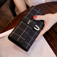 Ví nữ dài retro phủ sương loại ba ví vuông vuông dung lượng lớn đa chức năng giữ hóa đơn không ví ví coach nữ