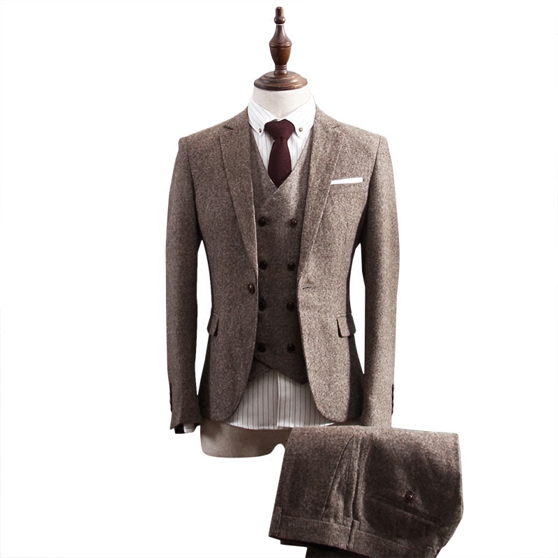 Suit phù hợp với nam giới kinh doanh chính thức mặc ba mảnh phù hợp với cơ quan chuyên môn Hàn Quốc phiên bản của gió Anh nhỏ phù hợp với chú rể chiếc váy cưới