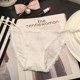 Secret language private belongings Japanese sweet and comfortable ice silk simple lace edge sexy underwear low waist briefs temptation