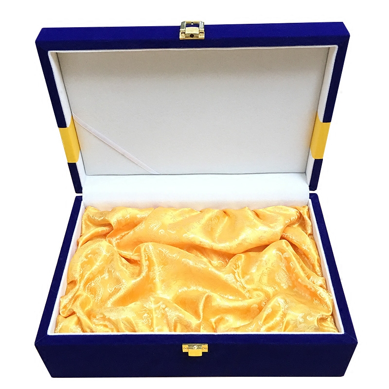The new large JinHe China play with gift box customized business sapphire blue gift box