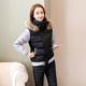 Mùa đông mới xuống bộ đồ cotton phù hợp với nữ phiên bản Hàn Quốc của chiếc áo lông thú tự trồng cổ áo dày cotton ấm áp hai bộ thủy triều áo khoác béo Bông