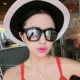 Kính râm kính râm nam nữ 2016 mô hình ngôi sao phản chiếu thủy triều gương retro hộp lớn mặt tròn kính râm mắt kính shady Kính râm