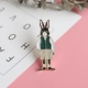 Tinh tế Harajuku Huy hiệu dễ thương Schoolbag Soft Girl Trâm Cartoon Anime Fox Rabbit Pin Ngực Phụ kiện khóa ghim cài áo nam Trâm cài
