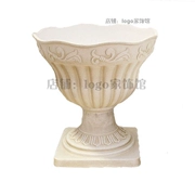 Ngà trắng Roman Flowerpot Champagne Light Coffee Lễ hội đạo cụ đám cưới Set booth Vase Flower - Vase / Bồn hoa & Kệ