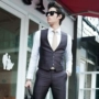 Hàn Quốc mua áo vest nam thanh niên kinh doanh Hàn Quốc khí chất phiên bản Hàn Quốc giản dị của vest mỏng xu hướng mới - Áo thể thao áo khoác the thao puma nam