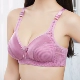 Mùa hè XL siêu mỏng thoáng khí thoải mái thu thập đồ lót mà không cần vòng thép người béo mm Bà mẹ trung niên và áo ngực nữ