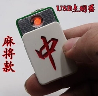 Mô phỏng bộ sưu tập bật lửa USB mới Kiểu dáng Mahjong Sạc USB nhẹ hơn để truyền bá nguồn cung mới lạ bật lửa độc