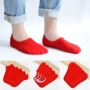 Vớ lớn màu đỏ mùa thu và mùa đông nam cotton năm nay là một con lợn nông miệng vớ vớ vô hình đặt vớ lễ hội đám cưới tất vớ nam trên mắt cá chân