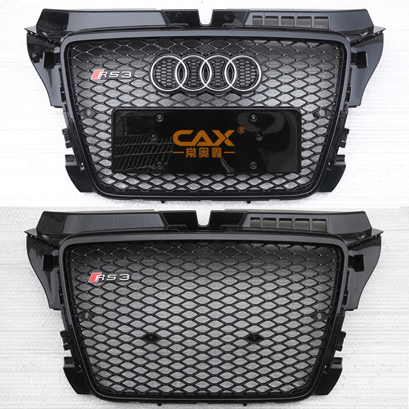 Suitable for 08-16 Audi A3 upgrade modification S3 RS3 boutique front grille tail lip honeycomb