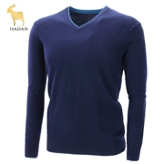 Áo len cashmere cổ chữ V nam sắc sảo