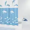 RIDDER dynamic dolphin shower curtain cartoon high-end Germany imported high-grade shower curtain wholesale EVA