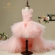 Váy công chúa cô gái váy dạ hội trẻ em fluffy váy cưới đuôi váy mô hình sàn catwalk váy hoa cô gái piano váy trẻ em 10 tuổi Váy trẻ em